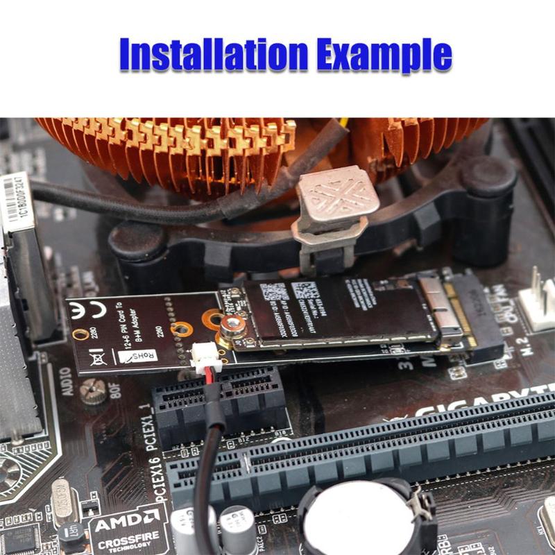 VODOOL 12+6Pin Wireless WiFi Bluetooth Card to NGFF M.2 Key Adapter for Mac OS CM94360CD BCM943602CS BCM94360CS2 Add On Care