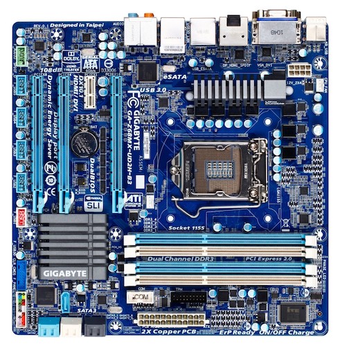GIGABYTE GA-Z68MX-UD2H-B3, 2500K