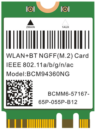 ThinkPad T460s にWiFi/BTカードBCM94360NGを取り付ける