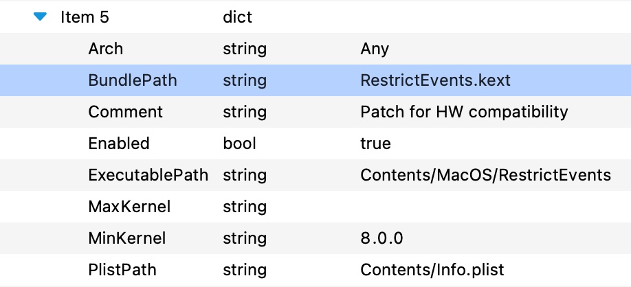RestrictEvents.kextで更新通知を有効化する