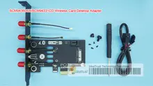 BCM94360CDなどを標準PCIeスロットに変換するカードの例